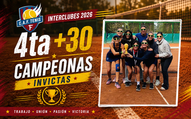4ta +30 Damas, campeonas en Interclubes 2026