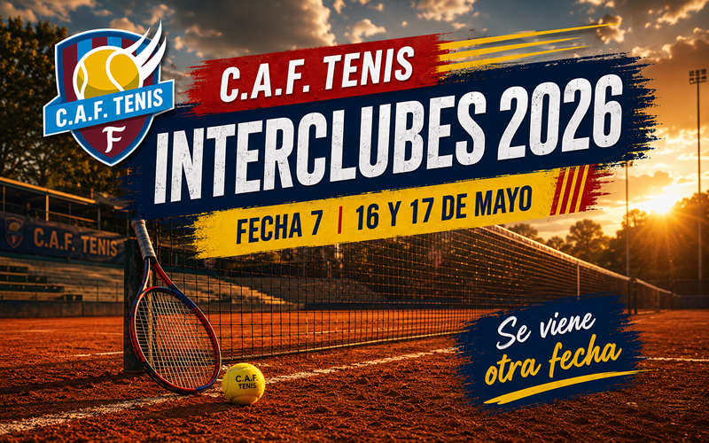 El tenis de CAF va por la Fecha 7 del Interclubes