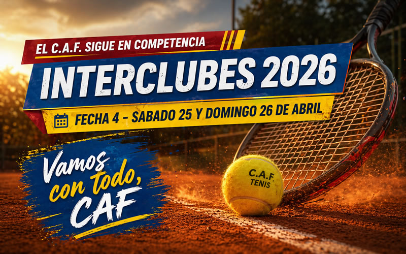 Interclubes ART: el CAF juega la Fecha 4