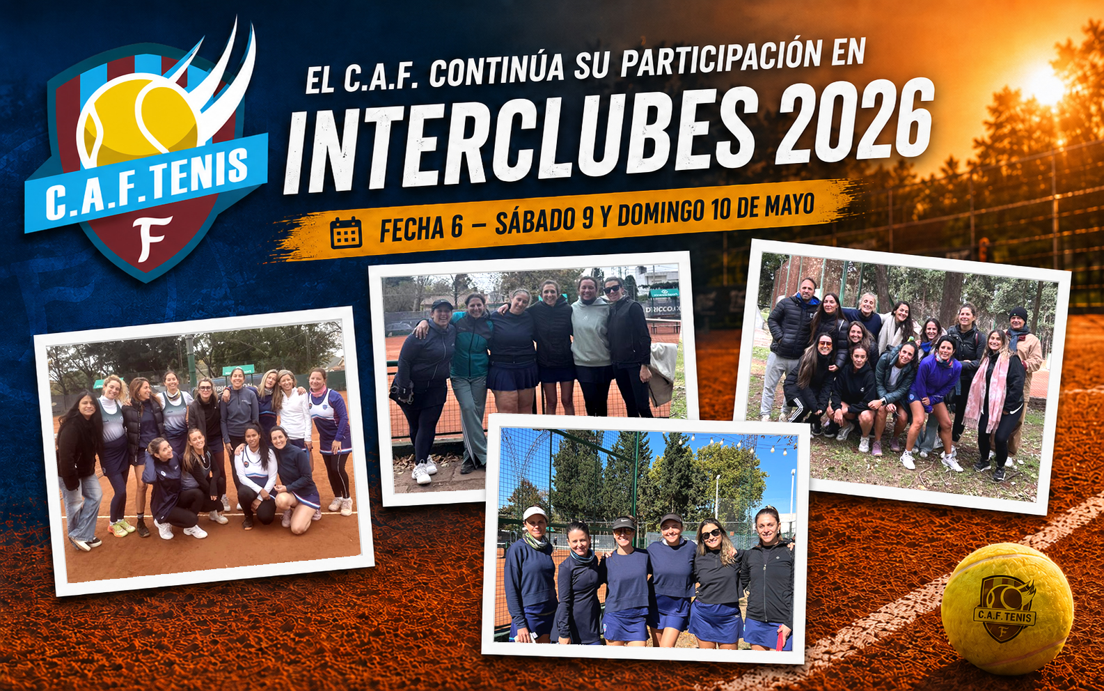CAF disput&oacute; la Fecha 6 del Interclubes 2026
