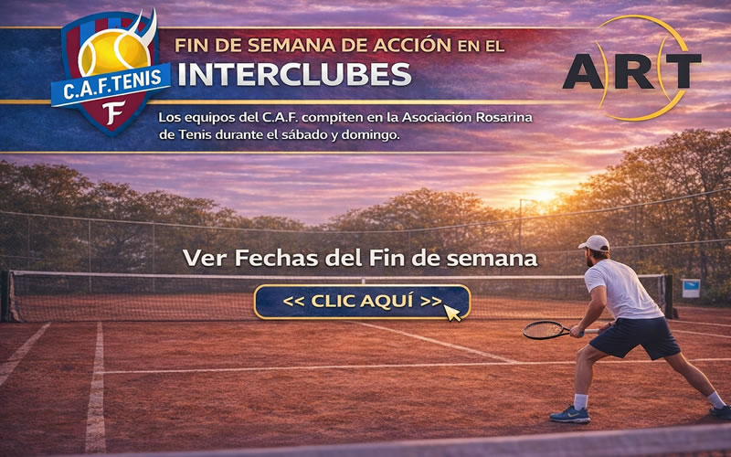 Interclubes: agenda completa del CAF para el fin de semana