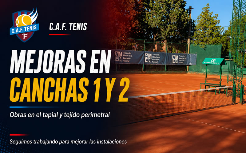 Comienzan obras de mejora en las canchas 1 y 2